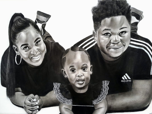 Charcoal drawing
