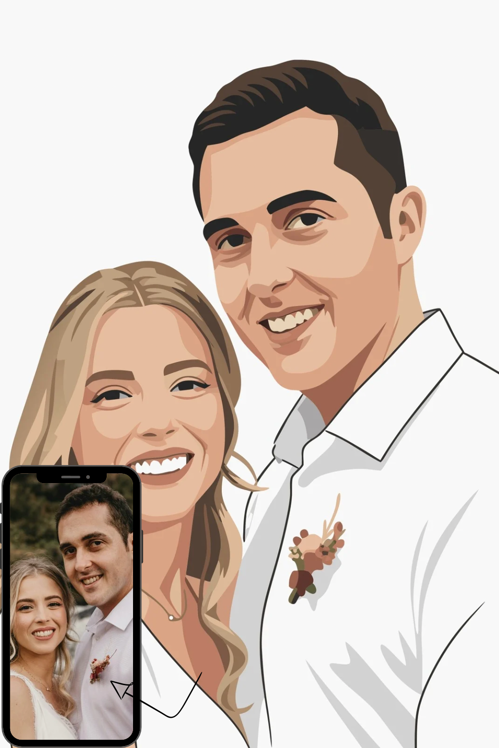 Couple Paint by Numbers kit